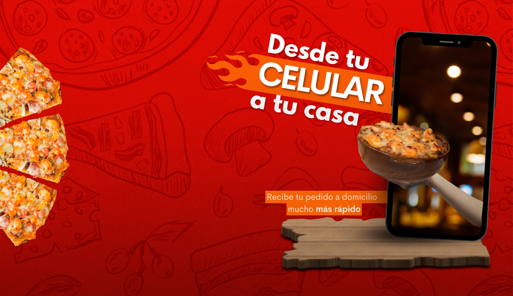 Desde tu celular a tu casa - Caracol Pizzería